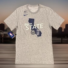 Nike NBA Golden State Warriors Dri-fit Gray T-Shirt Men  s Size Small NWT
