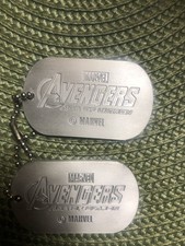Marvel Avengers Age of Ultron Dog Tag Silver Etched Superhero Keychain