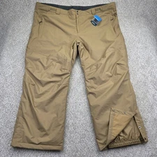 NEW Columbia Ski Pants Men Size 5X Regular (56x33) Tan Bugaboo IV Omnitech