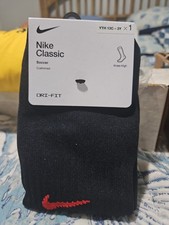 Nike classic socks knee high black dri fit size Youth 13c-3y Soccer XS
