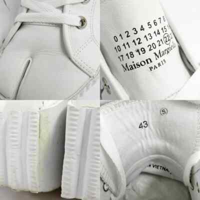 Maison Margiela S57WS0421 Tabi High top Sneakers Shoes 43 White