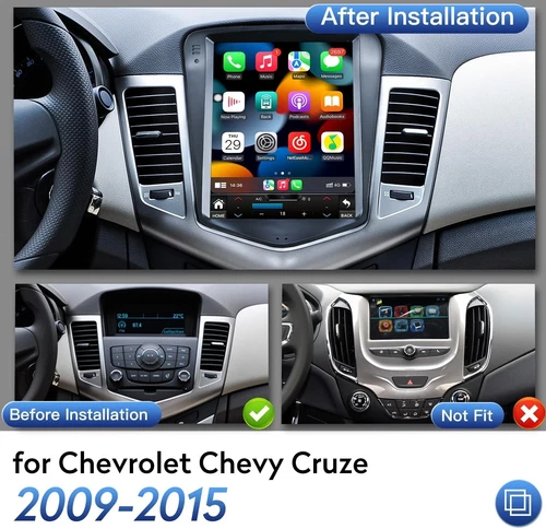 9.7'' Car Apple Carplay Radio For Chevy Cruze 2009-2015 Android12 GPS Stereo+Cam - Picture 4 of 20
