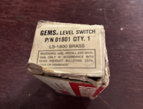 IMO INDUSTRIES GEM SENSORS Level Switch P/N 01801 LS-1800 BRASS NOS - Picture 4 of 10