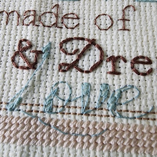 Our Home Love Cross Stitch Finished Piece Cottagecore Picture Art Housewarming - Picture 7 of 15