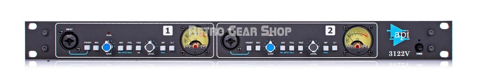 API 3122V 2-Channel Microphone Preamp Line Api Used - Image 2 of 4