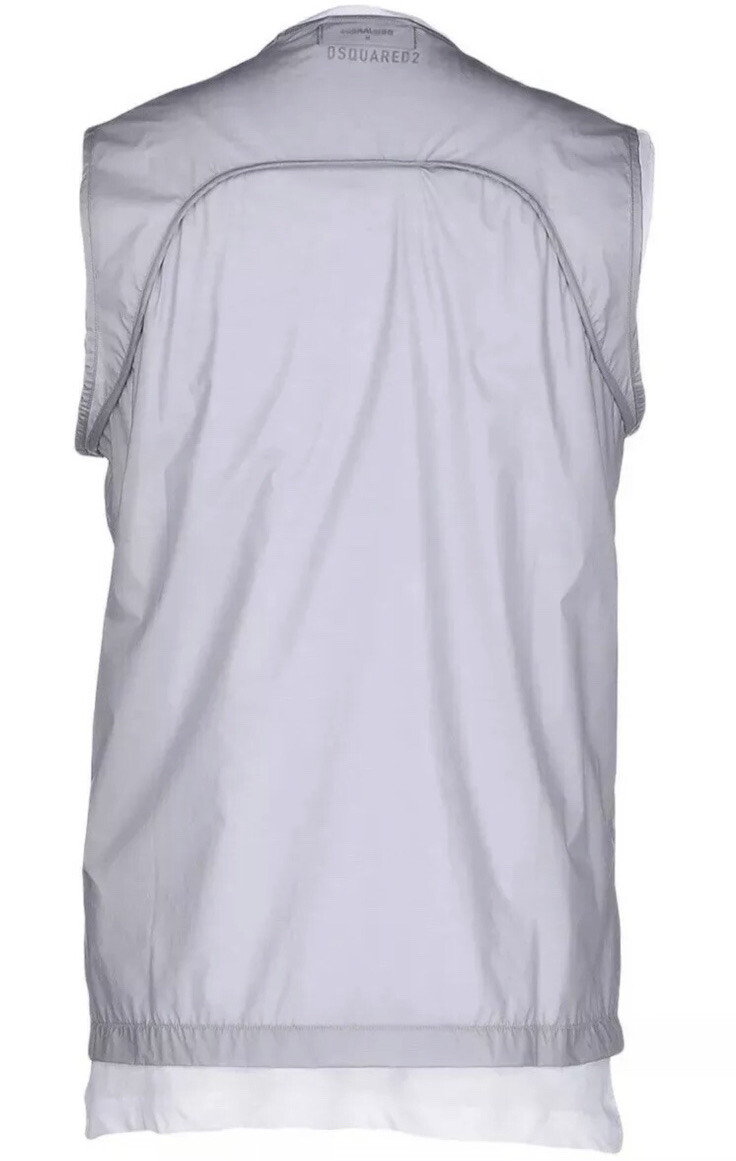 £460 Dsquared2 Runway Collection 2-Piece Vest T-shirt IT52 image 4