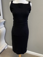 Diane von Furstenberg Kimmie Sheath Dress LBD Classic Timeless Size 4 Black EUC