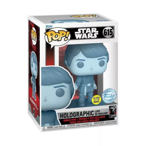 Luke Skywalker Holographic Funko Pop! Vinyl #615 GITD Star Wars