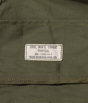 BUZZ RICKSON'S BR12247 COAT MAN'S COMBAT TROPICAL COMBAT JAKET