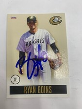 Ryan Goins Signed 2019 Charlotte Knights IP Auto