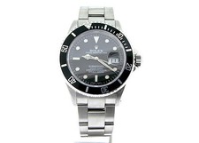 Rolex Rolex Submariner Date Stainless Steel Watch SEL Sub w/ Black Dial Bezel 16610