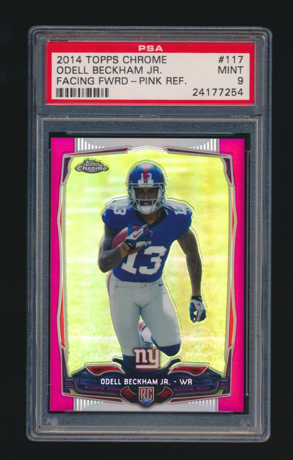 ODELL BECKHAM JR 2014 TOPPS CHROME FACING PINK REFRACTOR ROOKIE RC #/399 *MINT*