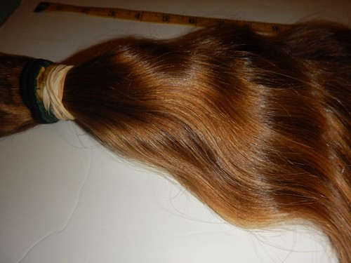 19 inch dirty blonde human hair ponytail haircut w/ before/after images/video - Picture 8 of 14