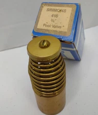 Simmons 416 Foot Valve 3/4" Female IPS Threaded Brass 416
