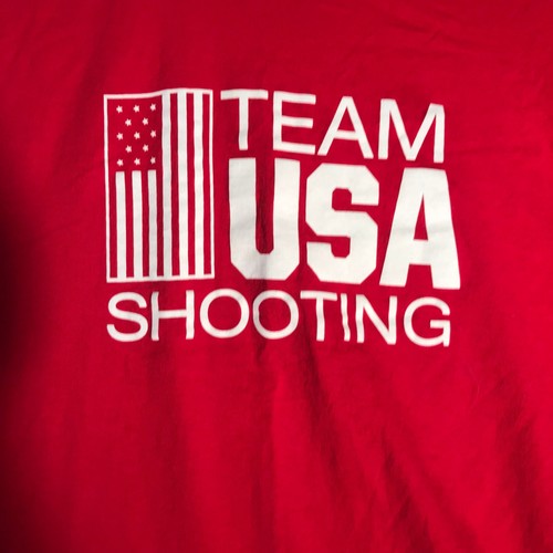 Team USA Shooting T ShirtMen's Size XL Short Sleeve Red S5 - Picture 2 of 4