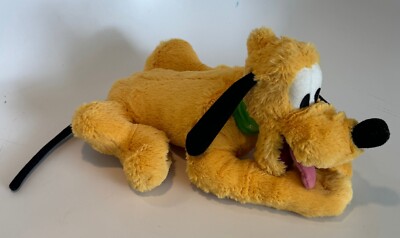 Walt Disney World Parks 16'' Laying Down Pluto Dog Plush Stuffed Animal Toy Doll