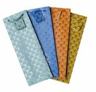 4 x Diamond Design Bottle Bags Christmas Gift Bags Assorted Colours