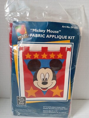 Disney Mickey Mouse Fabric Applique Kit Caron International Craft DIY