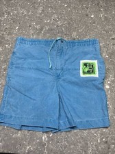 Vintage 1980s Morey Boogie Shorts Blue Rare