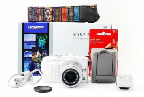 Olympus PEN E-PL6 White 16MP 14-42mm Lens Kit [Exc+++] w/8GB SD Card,Box  [577]
