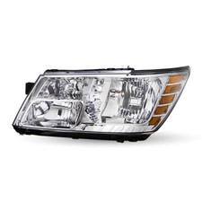 Headlights For 2009-2020 Dodge Journey Chrome Headlamps 09-18 LH Driver Side