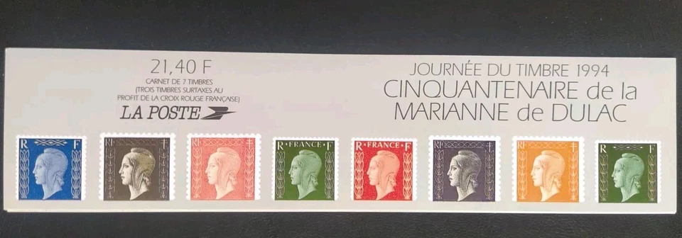 Carnet Journée Du Timbres Marianne De Dulac N° BC2865 Neuf** MNH 1994 - Photo 2/2