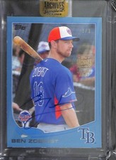 2017 Topps Archives Signature Series Autograph 2013 Topps Ben Zobrist 1 of 1