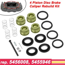 4 Piston Disc Brake Caliper Rebuild Kit 2 1/16" Caliper For GM 5456008, 5455946