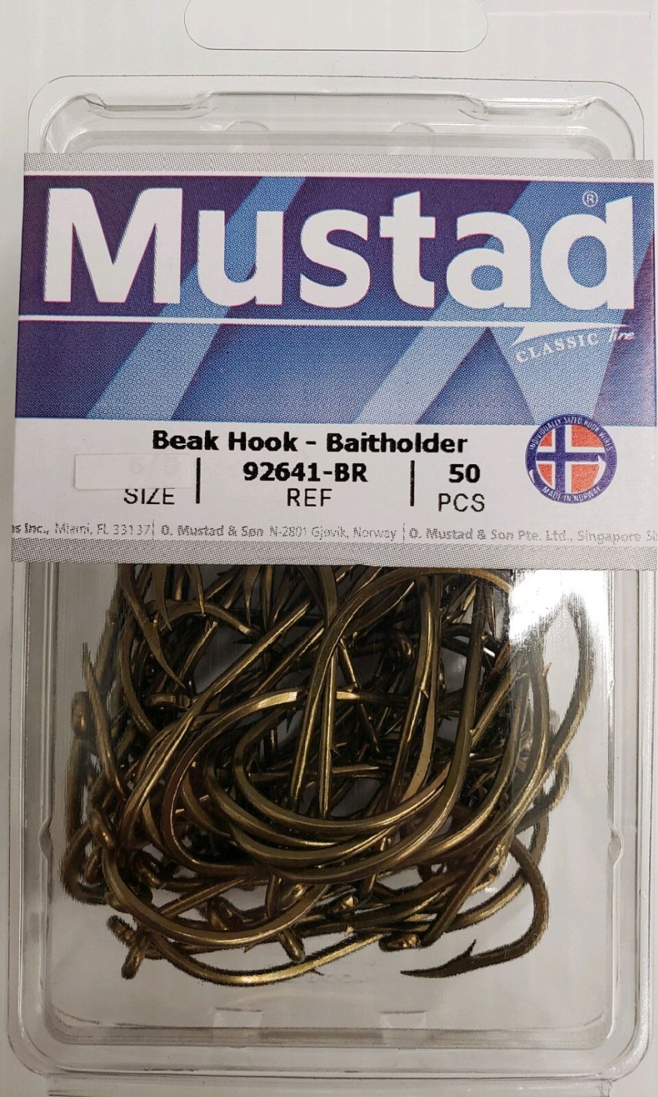 beak hooks fishing Versatile, Strong Octopus Straight Shank Hook Kit BR are a short shank live bait hook perfect for anchovies Mustad Beak Hook (Nickel) -