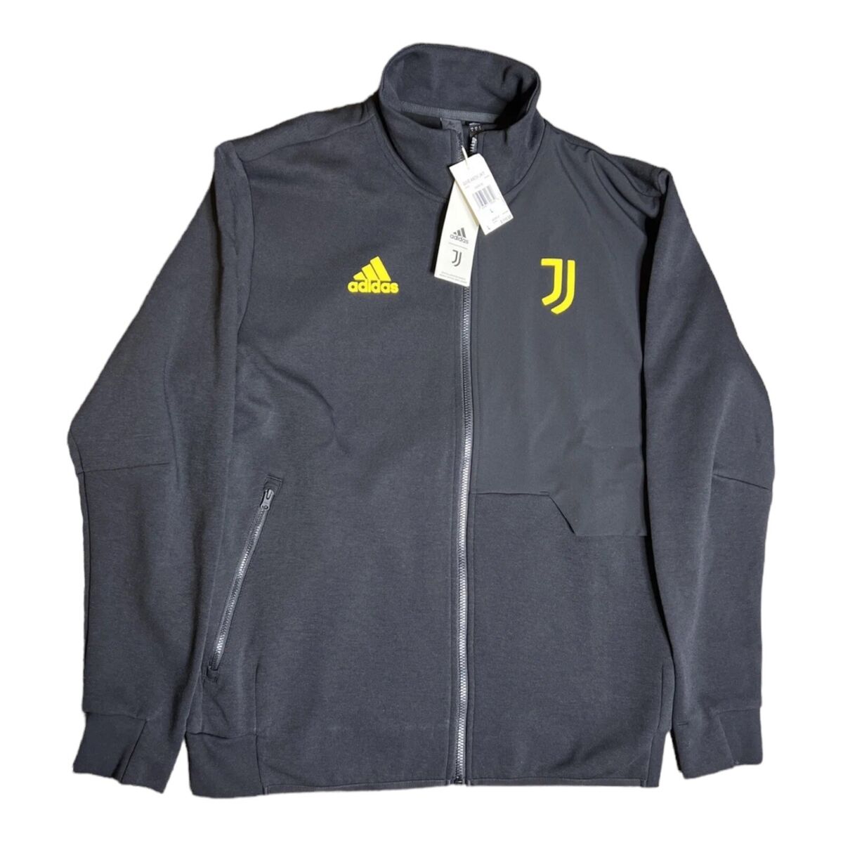 Adidas Juventus Anthem Jacket Black & Yellow Mens Size XS Adidas Juventus Anthem Jacket Black & Yellow Mens Size XS