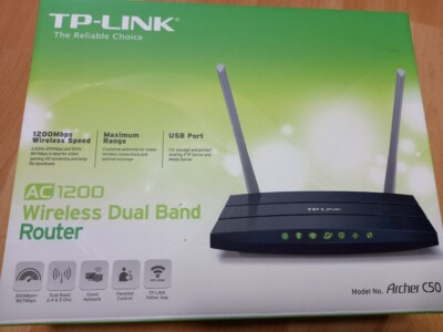 TP-Link Archer C50 AC1200 Dualband WLAN Router - Schwarz