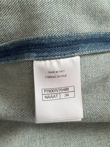 Chanel 24K Water-Repellent Coated Long Oversized Denim Jacket Light Blue Size 34 - 第 23/24 張圖片