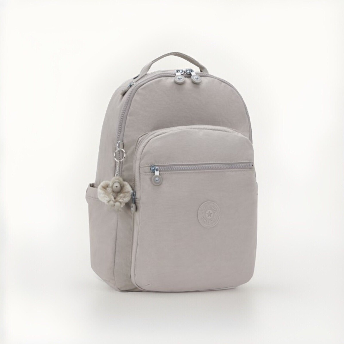 Kipling Harper Backpack Silver Beige Snake Anto Small Metallic Backpack main image 3