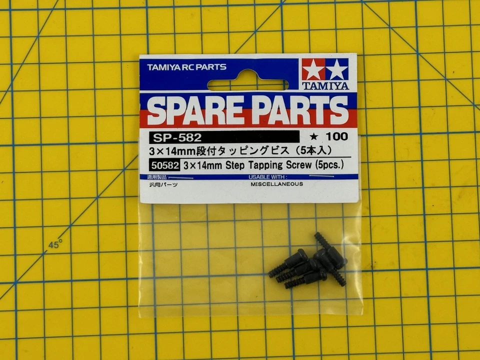 Tamiya 3x14mm Step Tapping Screw (5pcs) 50582 modellismo - Immagine 4 di 4