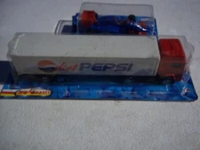 MAJORETTE DIET PEPSI COLA,1990'S VOLVO SIMI,WHITE-RED W/CHROME WHEELS,good cond.