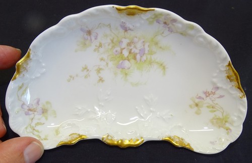 Haviland Schleiger 146c 11 Bone Dishes Limoges France -Purple Apple Blossom - Picture 3 of 5