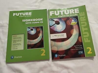 Future 2 Student Book Workbook and my English lab - Paperback - GOOD (2 books)