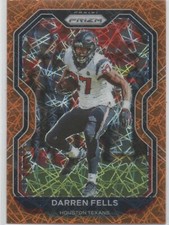 2020 Panini Prizm ORANGE LAZER PRIZM #78 Darren Fells HOUSTON TEXANS 21