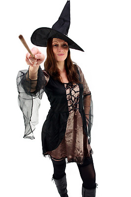Kostüm: SEXY Hexe Fee WICKED Witch Walpurgisnacht Mittelalter Gr. 38 NEU