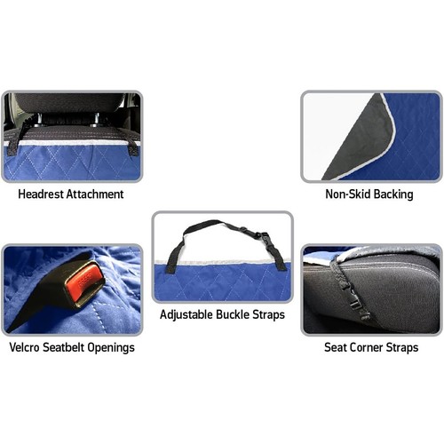 Cubierta de asiento de auto impermeable y antideslizante Pets First MLB 55" W X 50" L - Imagen 3 de 7