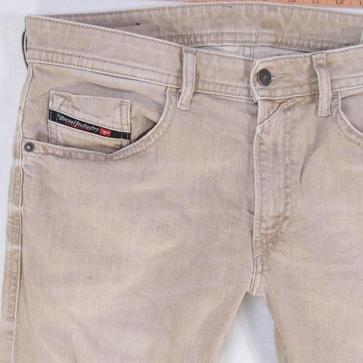 Mens Diesel THOMMERSP 0890E Stretch Slim Skinny Brown Jeans W33 L30 eBay