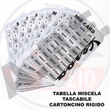 OLIO MISCELA VESPA - TABELLA PERCENTUALE tascabile