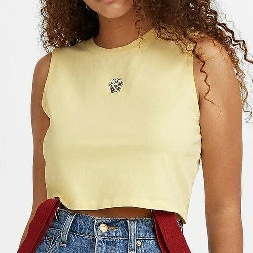 LEVI S X POK MON POKEMON MISTY Tank Top TOGEPI PASTEL YELLOW NEW