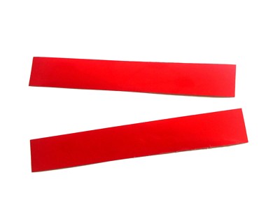 Rot selbstklebend, reflektierend Reflektorband, Reflektorfolie, Reflexfolie, 