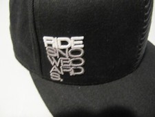 RIDE SNOBOARDS Script 210 Fitted Baseball Hat Size 7 1/4-7 5/8 Worn 1X