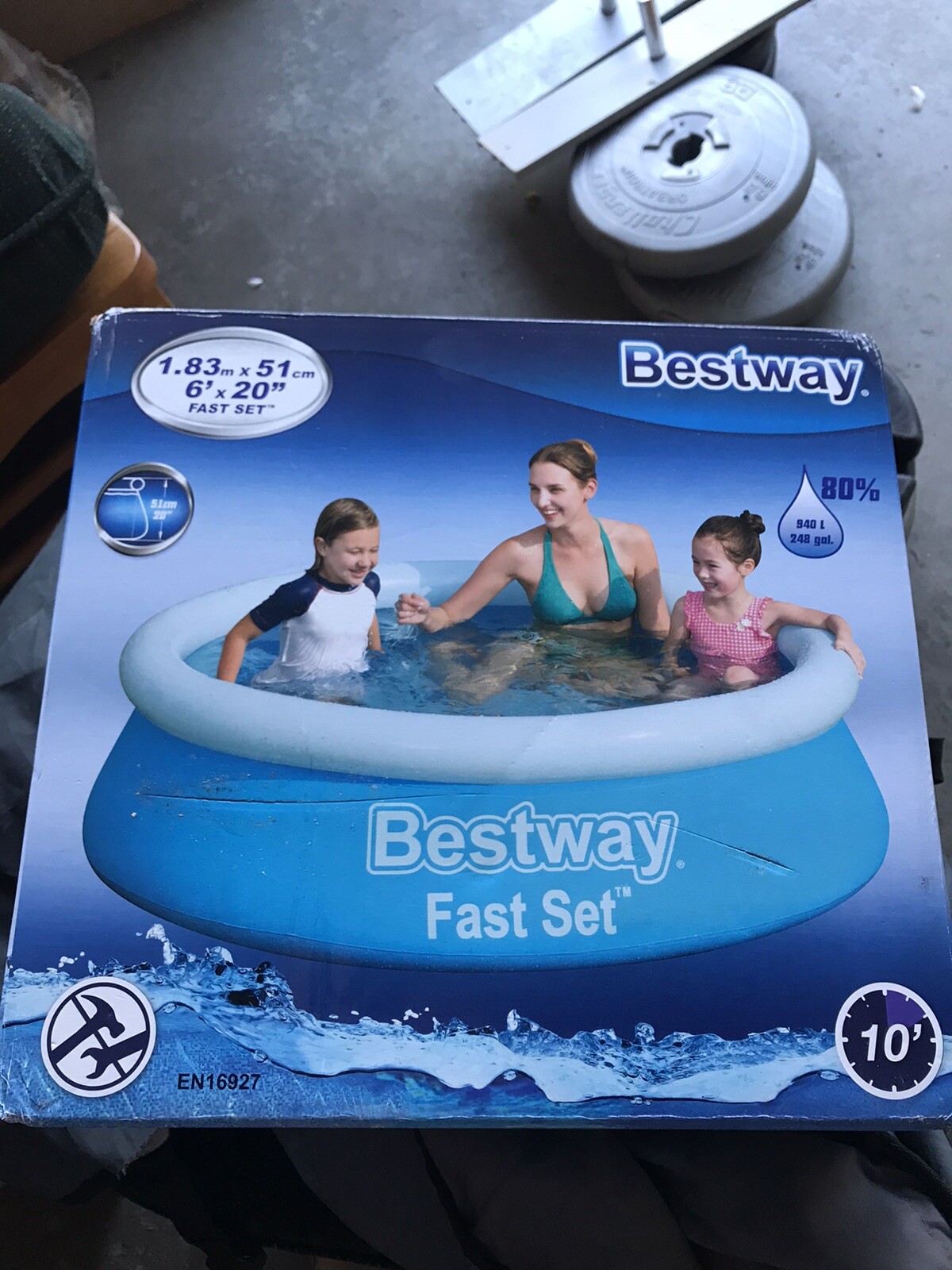 bestway fast set pool 183 x 51 cm