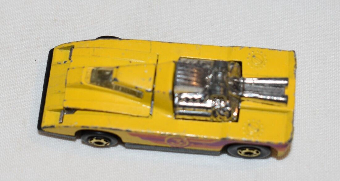 Hot Wheels 1980 Yellow #3 Race Car Made in Hong Kong Hood Opens | eBay