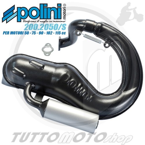 MARMITTA POLINI VESPA PK 50 S XL HP FL2 RUSH N x MOTORI 75 90 100 102 105 115 cc - Foto 1 di 1