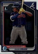 2024 Bowman Isaiah Drake #BCP-21 Chrome Prospects Atlanta Braves 7F