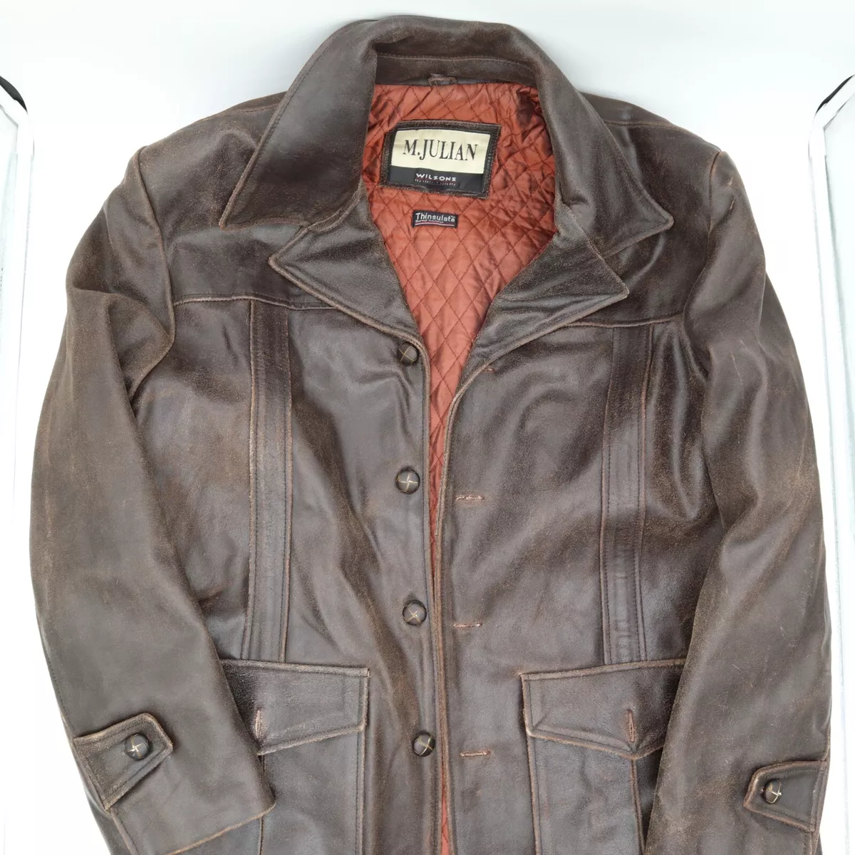 Wilson distressed leather jacket sale
